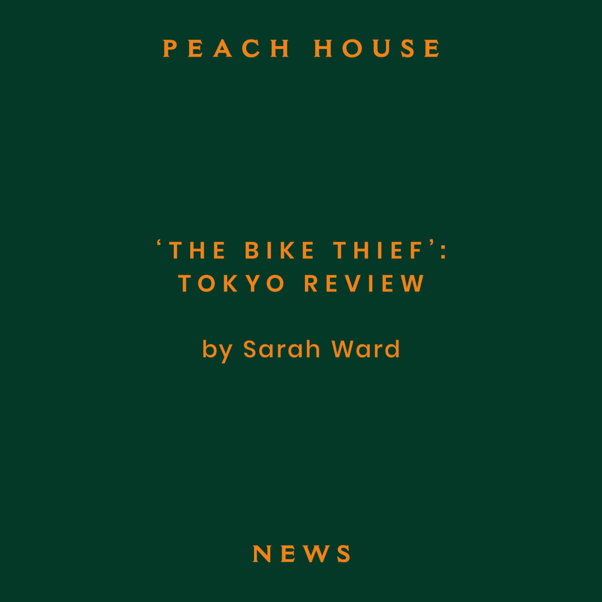 The bike thief, Tokyo, screen daily, Matt Chambers, director, writer, London, ugly duckling, ellipsis, Alec Secareanu